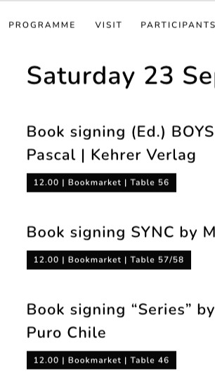 UNSEEN Photography fair - Book signing SYNC